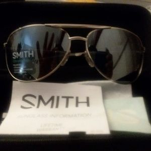 SMITH SERPICO 2 SILVER FRAME SUNGLASSES